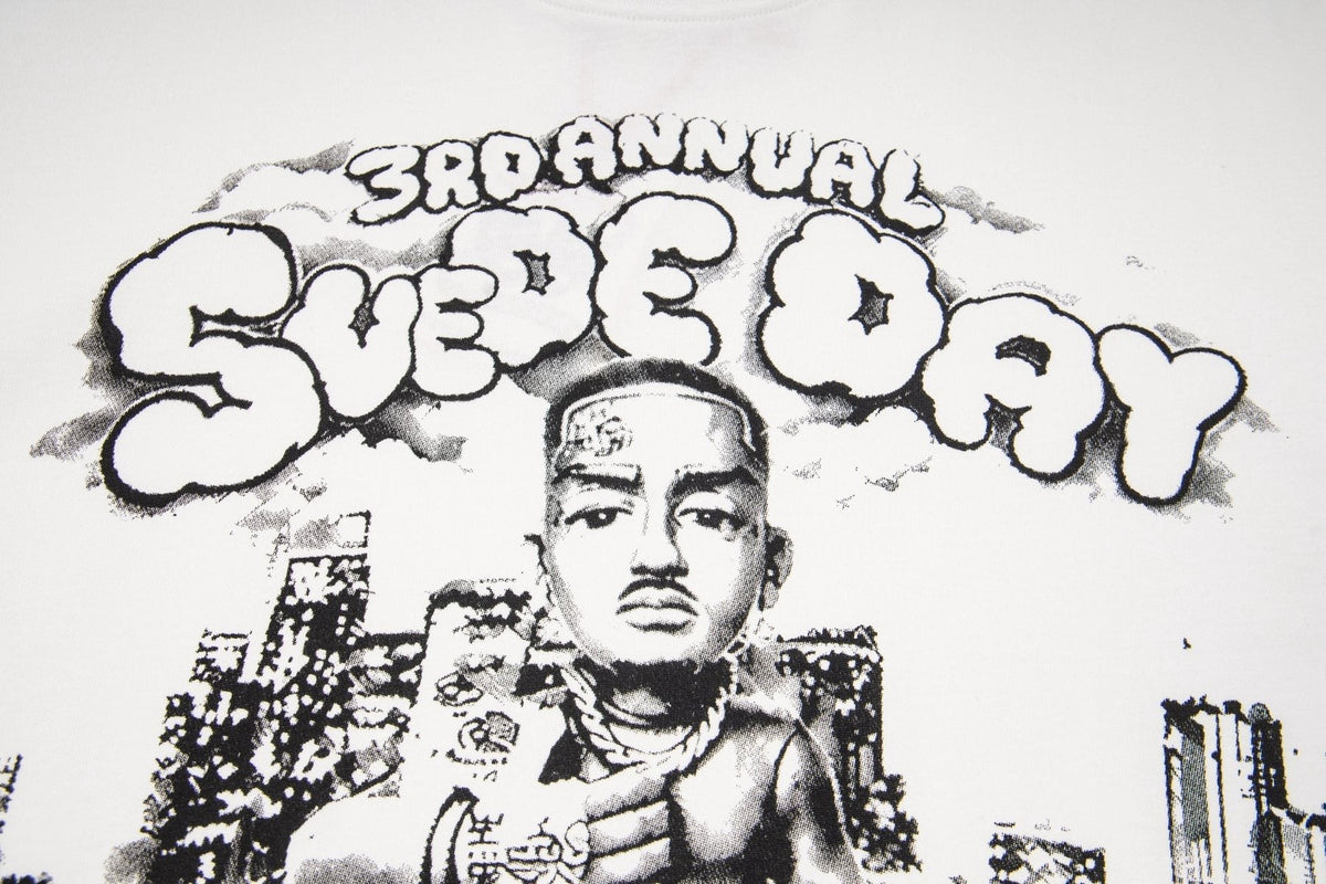 ASAALL White Black Front Graphic T-Shirt