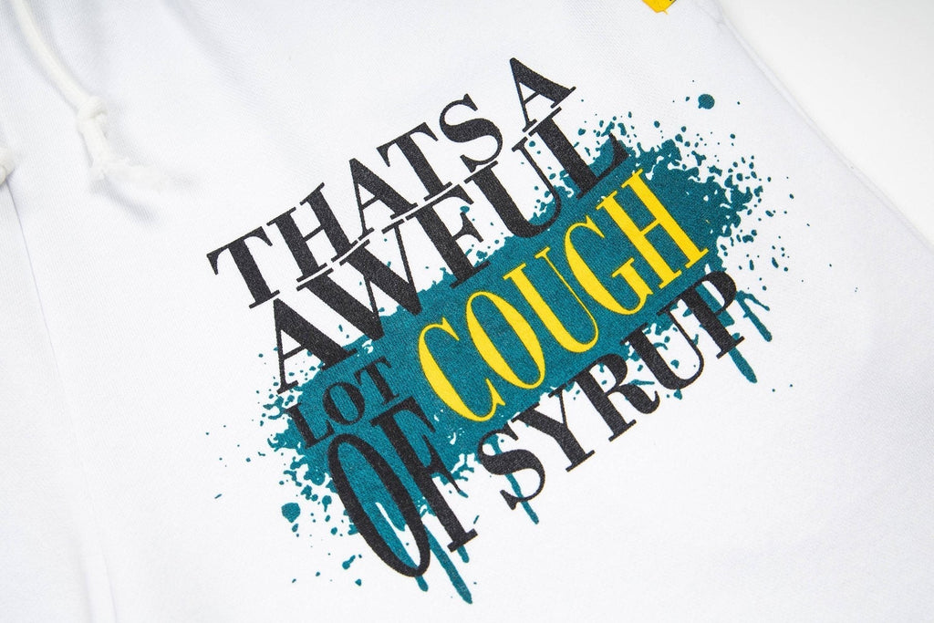 THAT'S A AWFUL LOT OF COUGH SYRUP Graphic Drawstring Shorts
