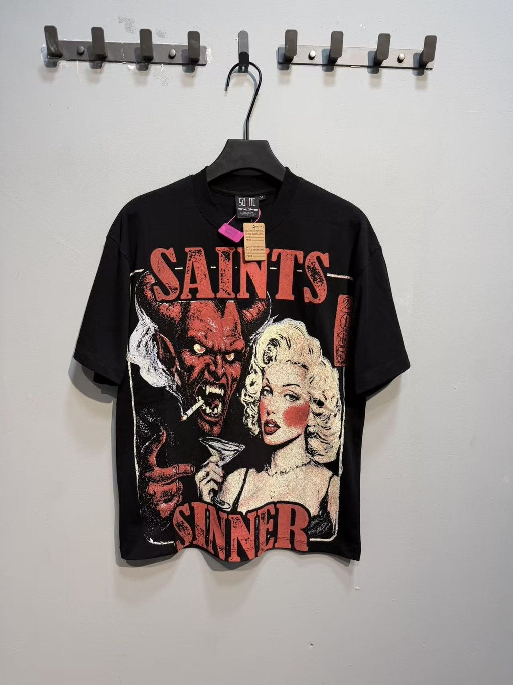 SAINT Front and Back Graphic Short-Sleeve T-Shirt