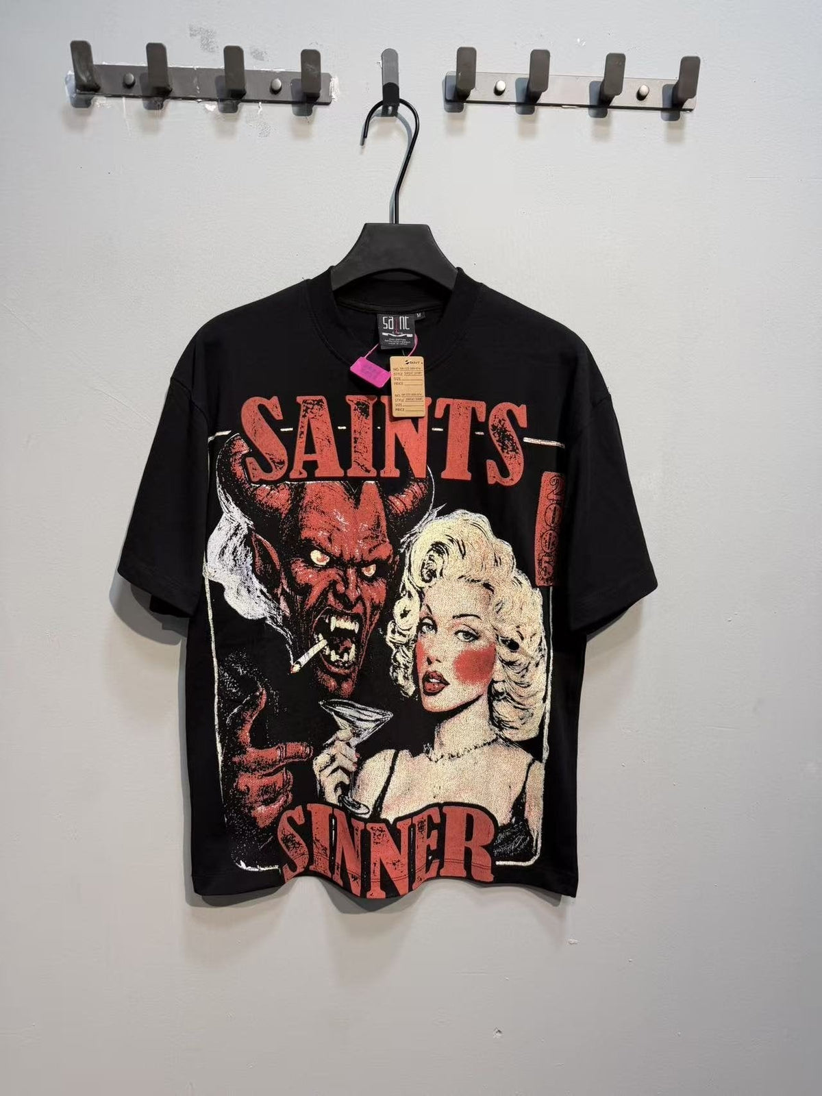 SAINT Front and Back Graphic Short-Sleeve T-Shirt