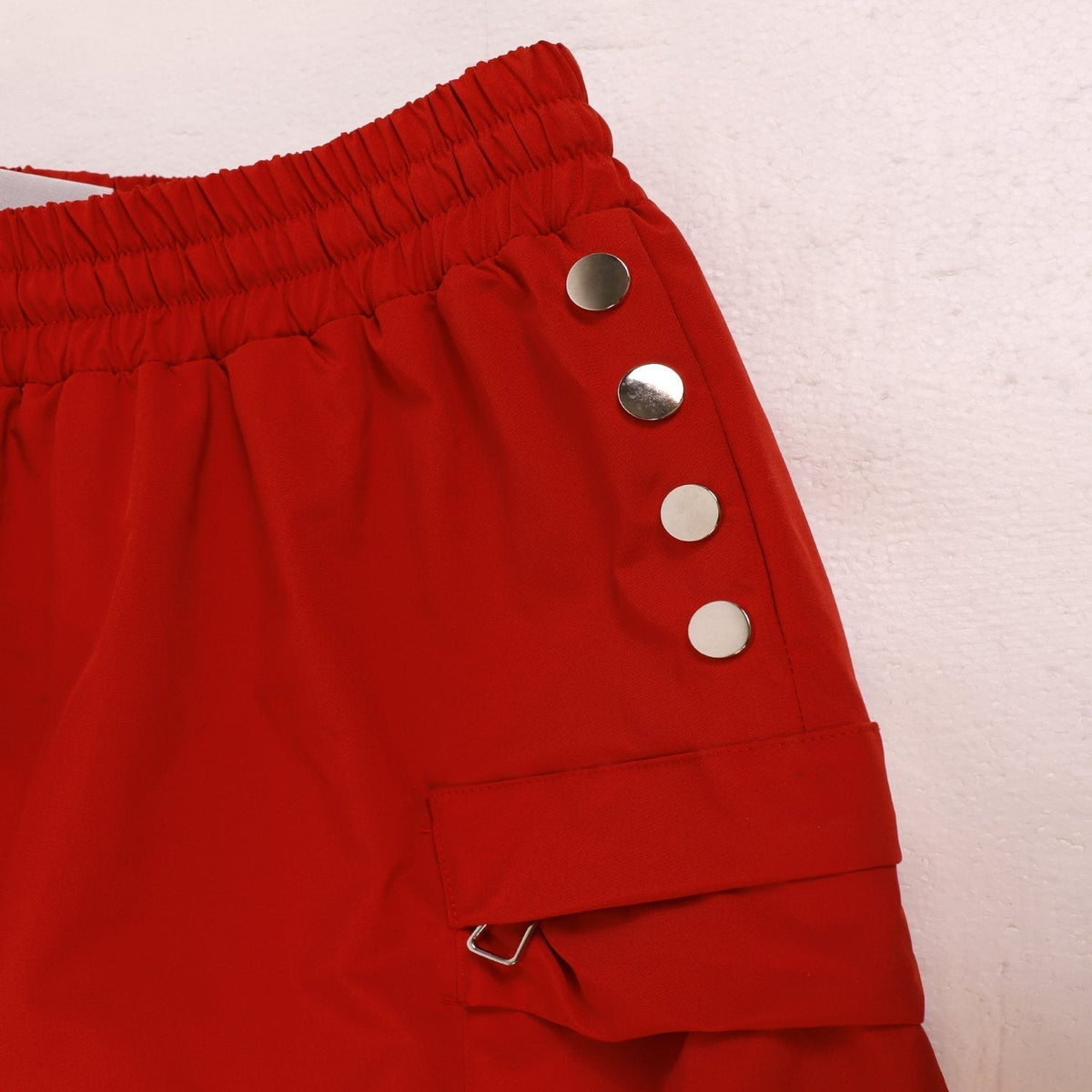SAINT Vanity Embroidered Snap-Button Cargo Shorts