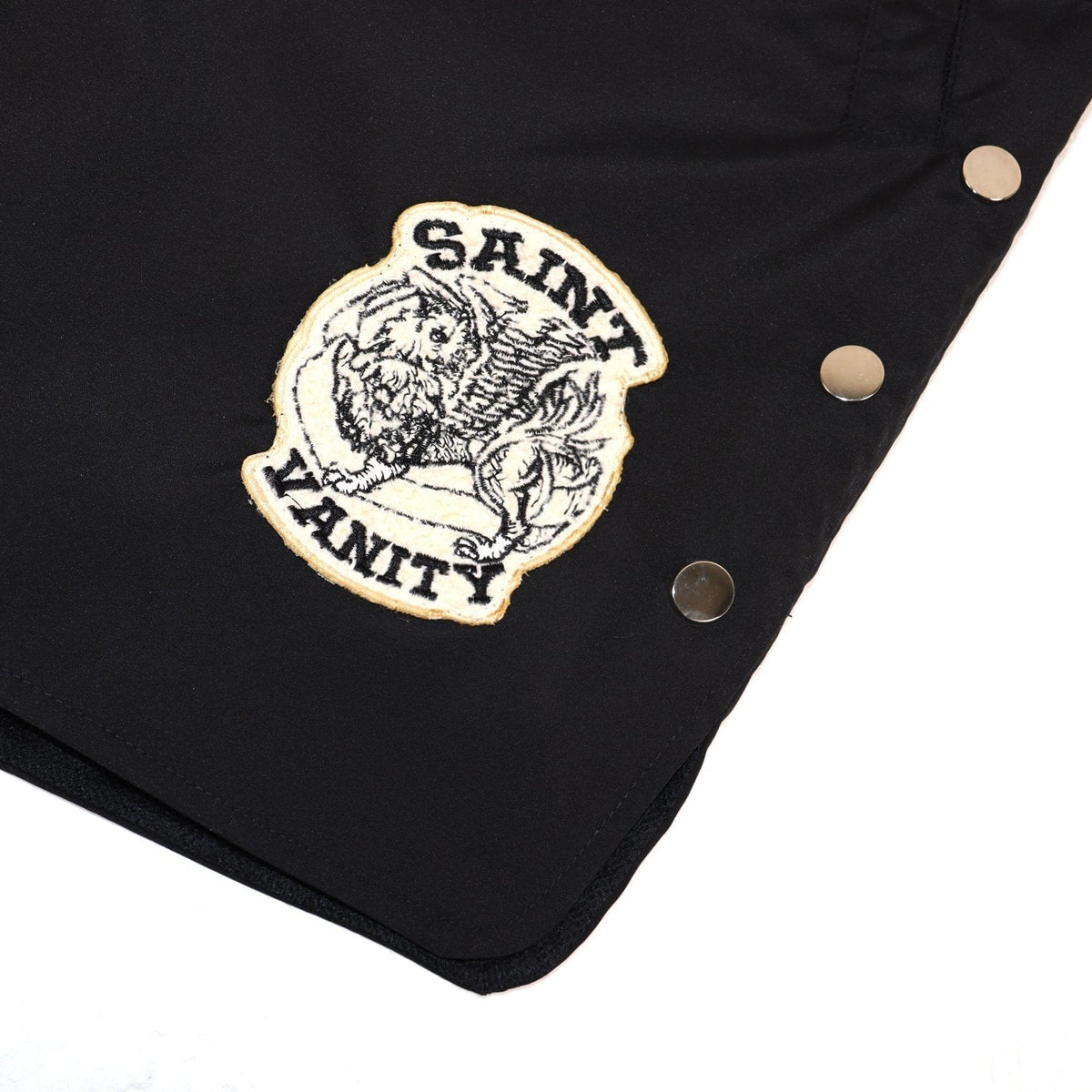 SAINT Vanity Embroidered Patch Shorts