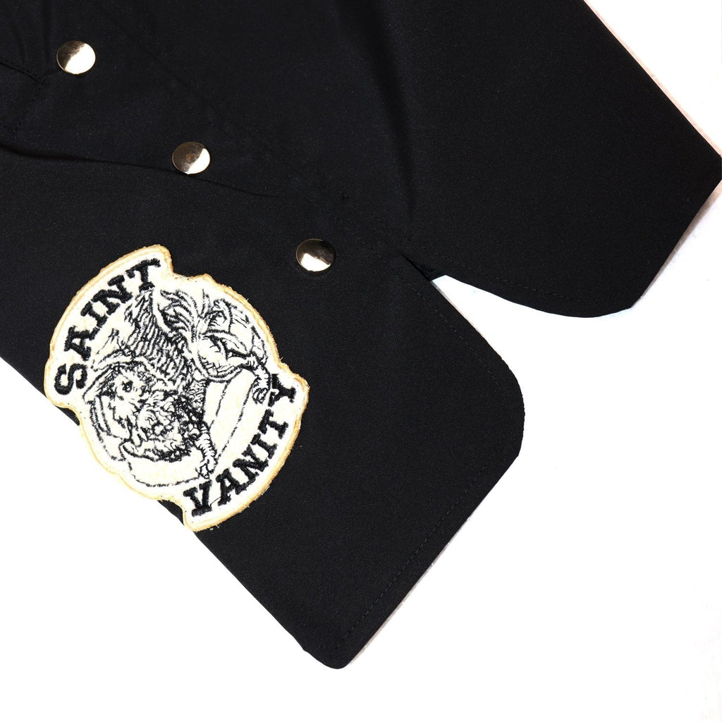 SAINT Vanity Embroidered Patch Shorts