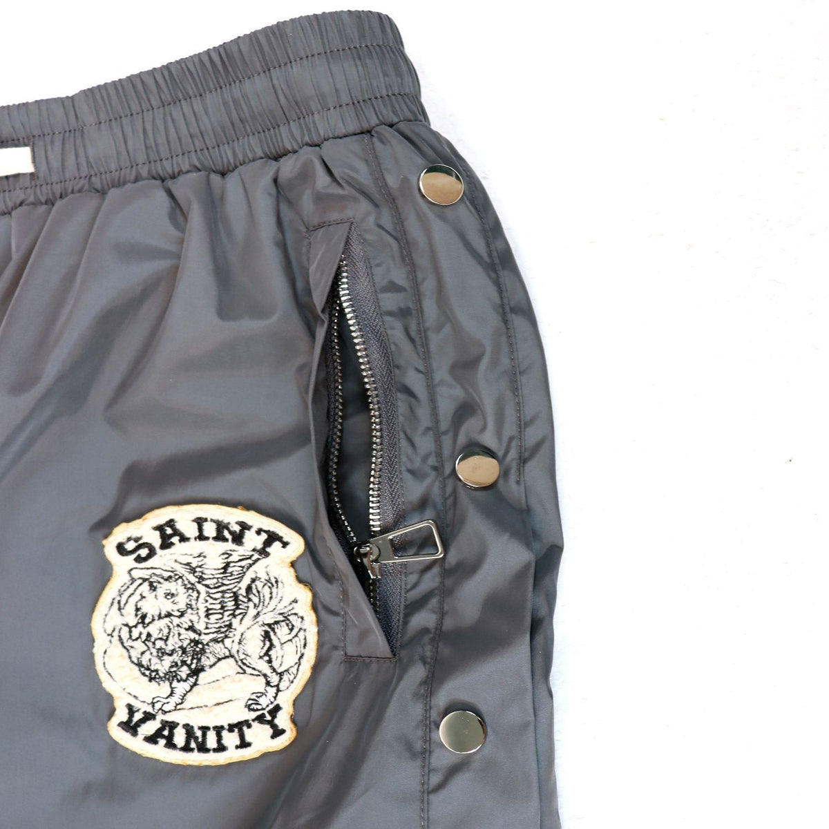 SAINT Vanity Patch Hooded Jacket & Snap-Pant Matching Set