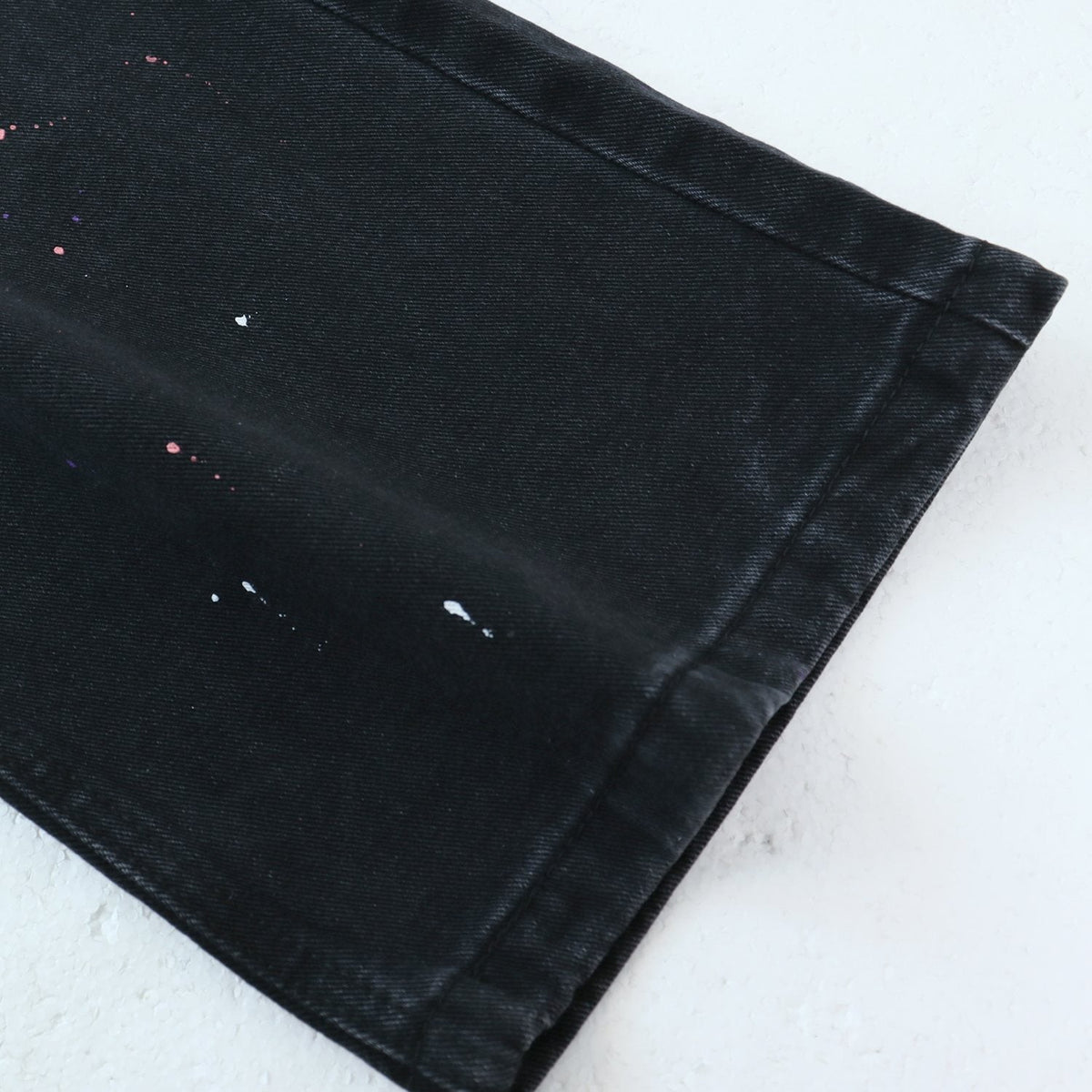 Valley Dreams Lives Forever Paint-Splatter Jeans