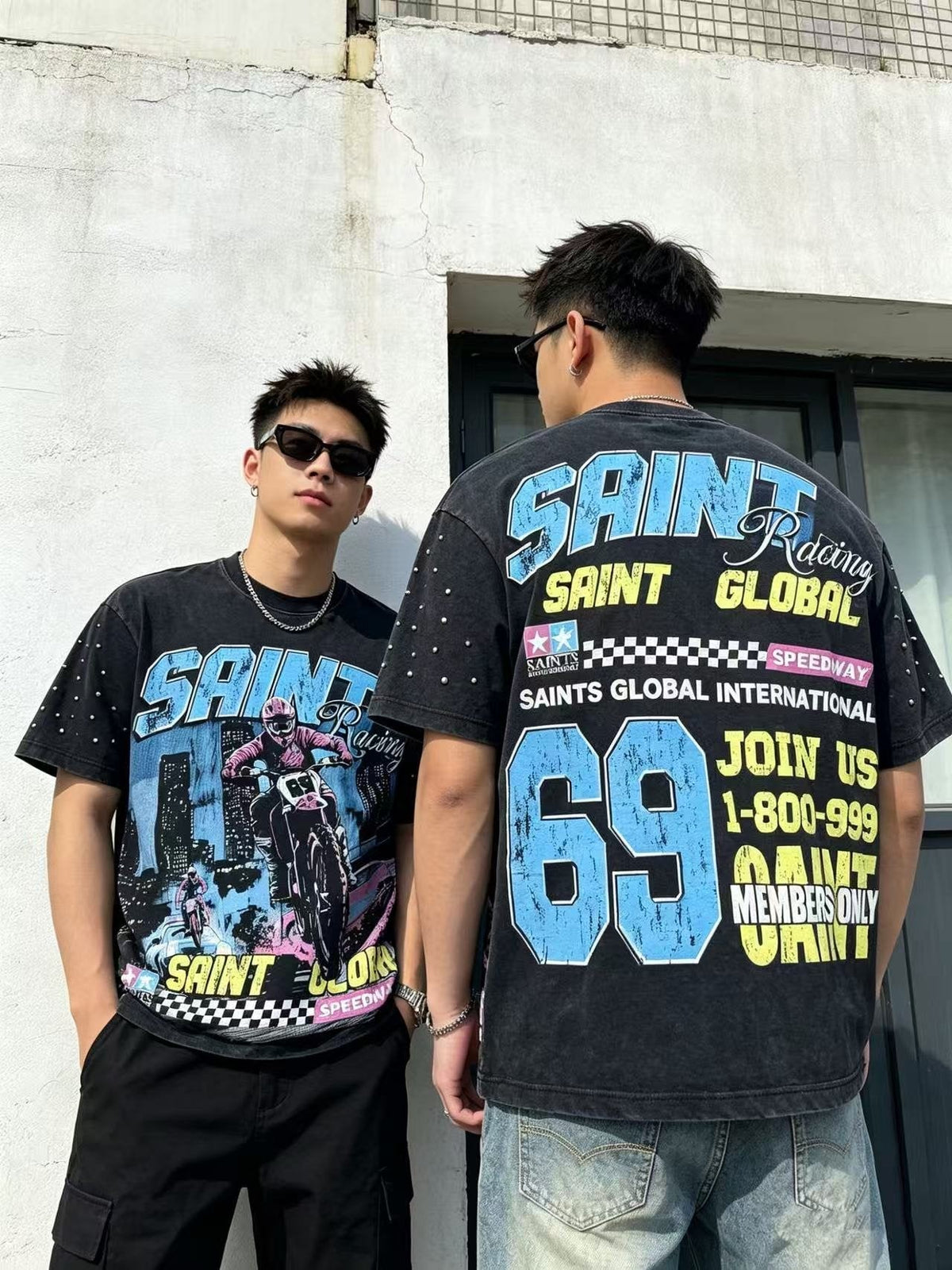 SAINT Racing Motorcycle Graphic T-Shirt