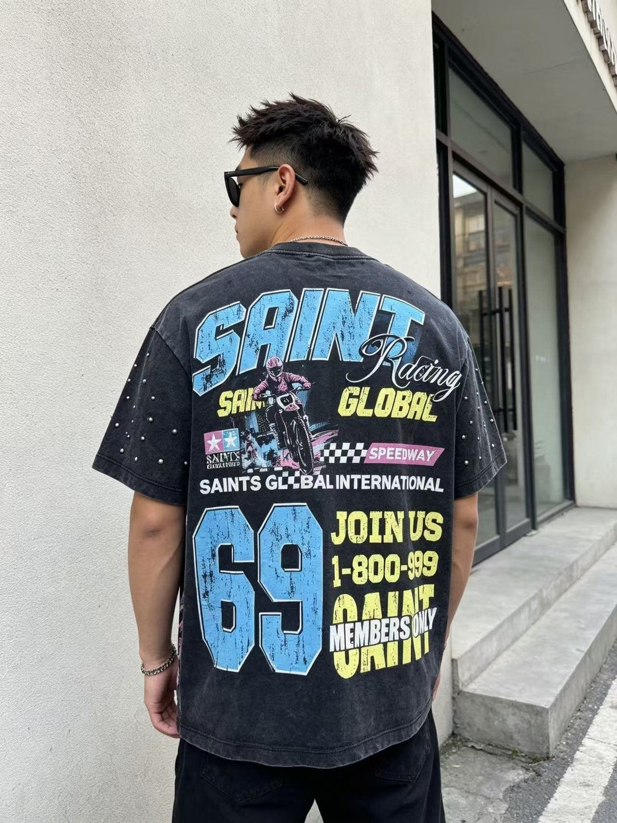 SAINT Racing Motorcycle Graphic T-Shirt