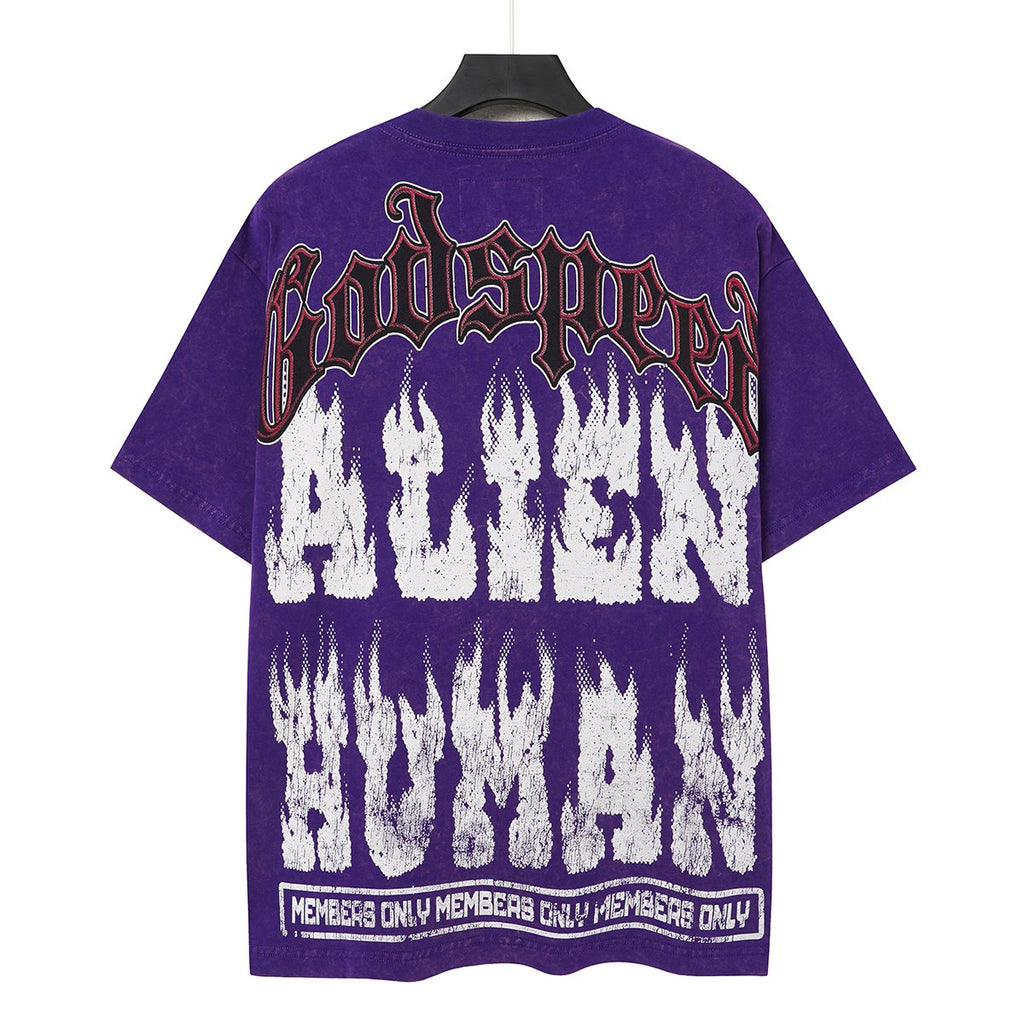 Godspeed Alien Human Graphic Short-Sleeve T-Shirt