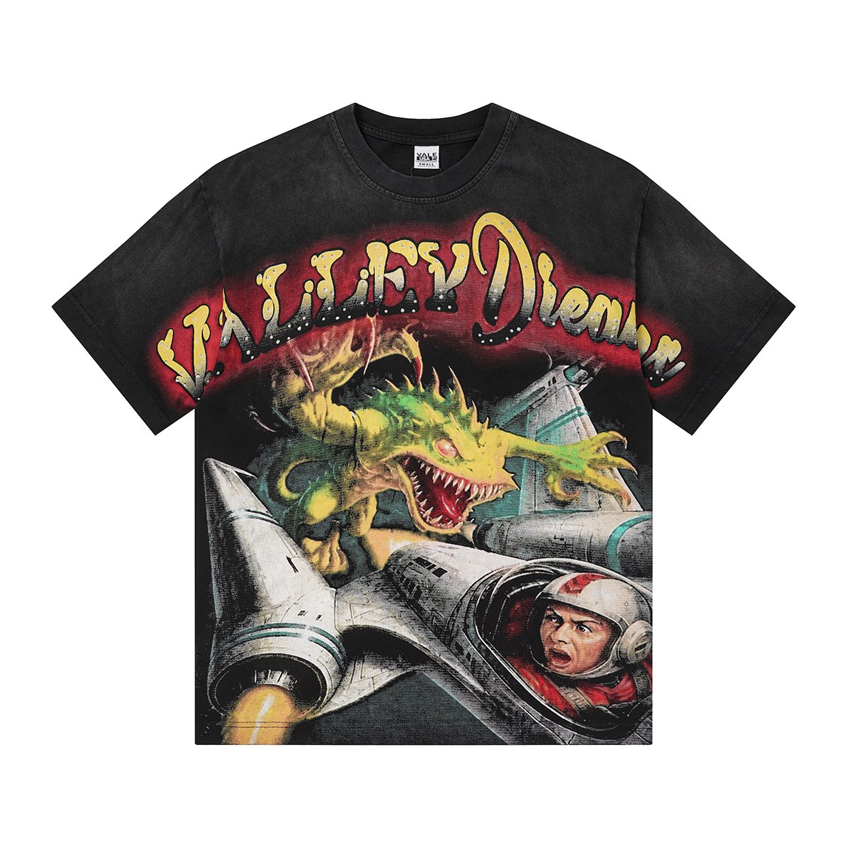 VALLEY Dragon Aircraft Astronaut Graphic T-Shirt