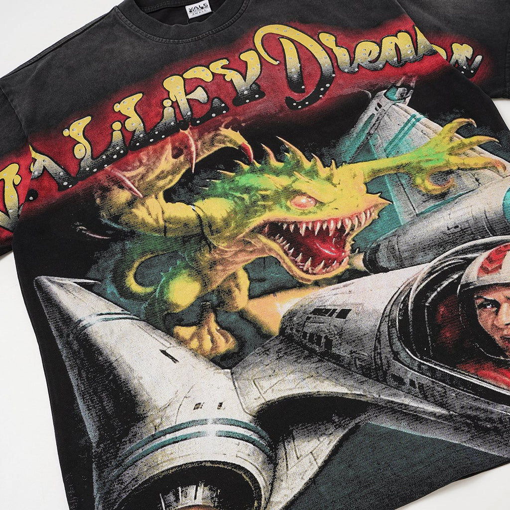 VALLEY Dragon Aircraft Astronaut Graphic T-Shirt