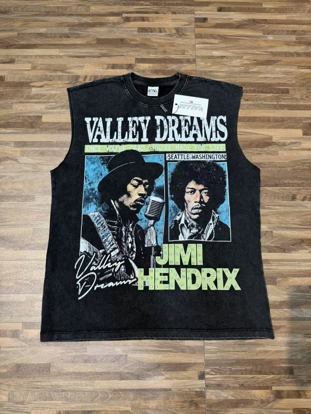 SAINT Washed Rock Graphic Sleeveless T-Shirt
