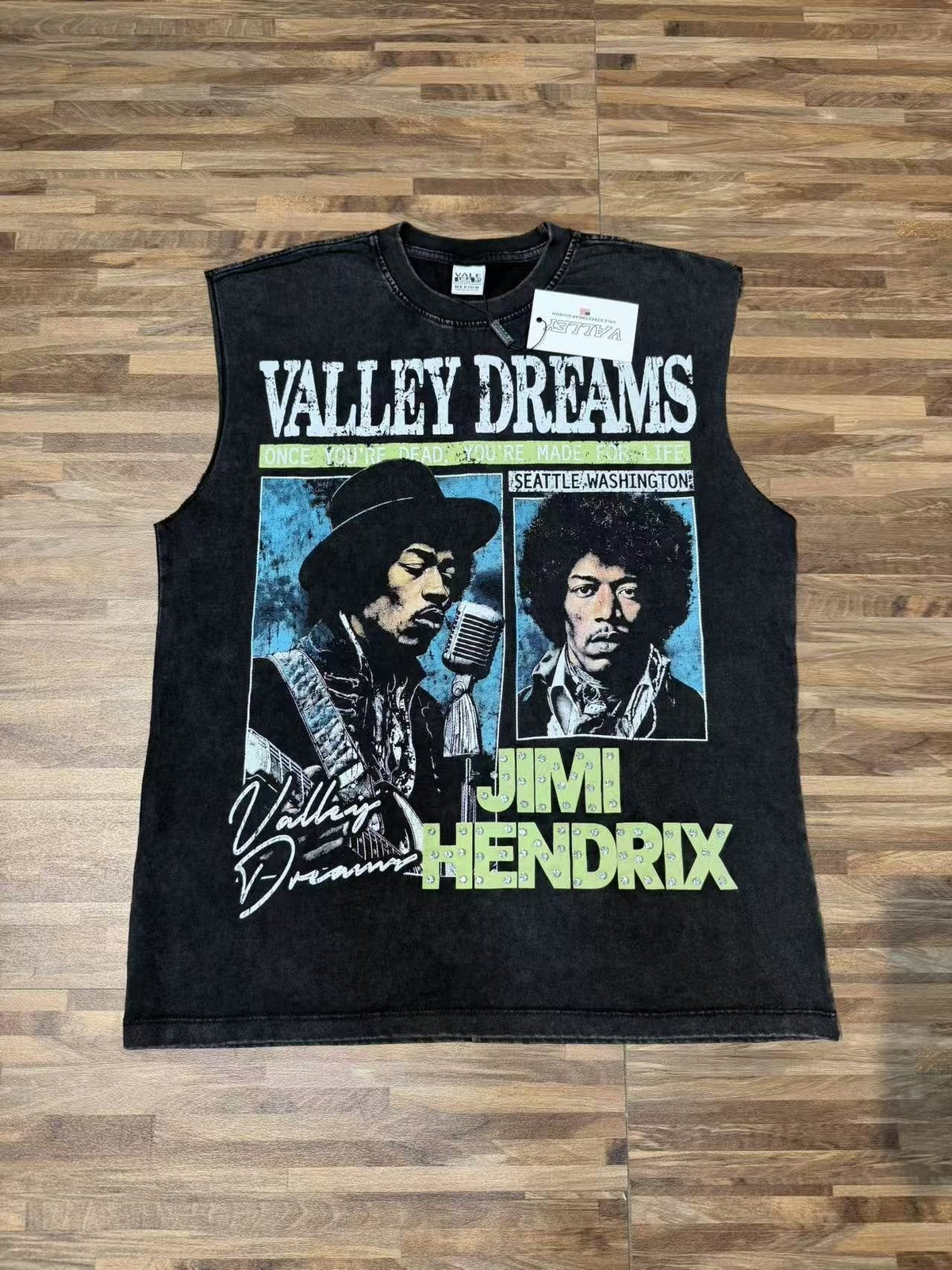 SAINT Washed Rock Graphic Sleeveless T-Shirt
