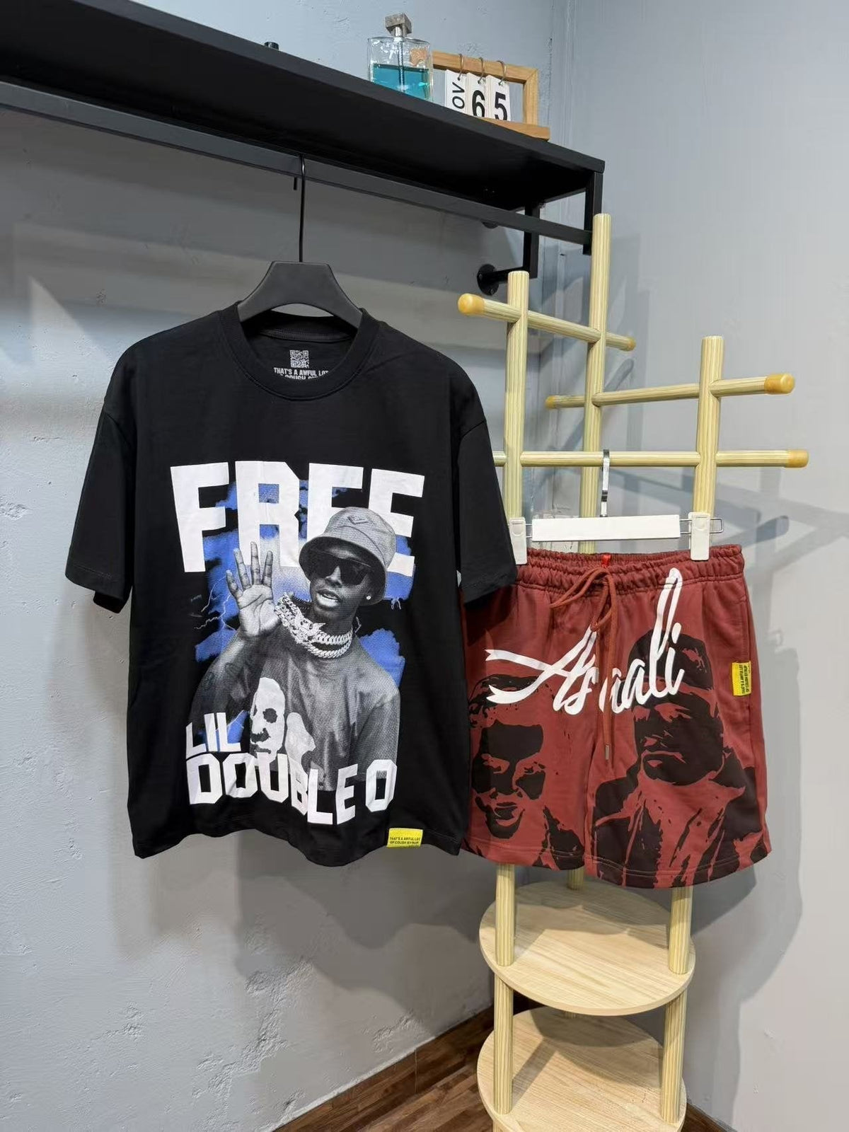 THAT'S A AWFUL LOT OF COUGH SYRUP FREE Lil Double O T-Shirt & Shorts Set