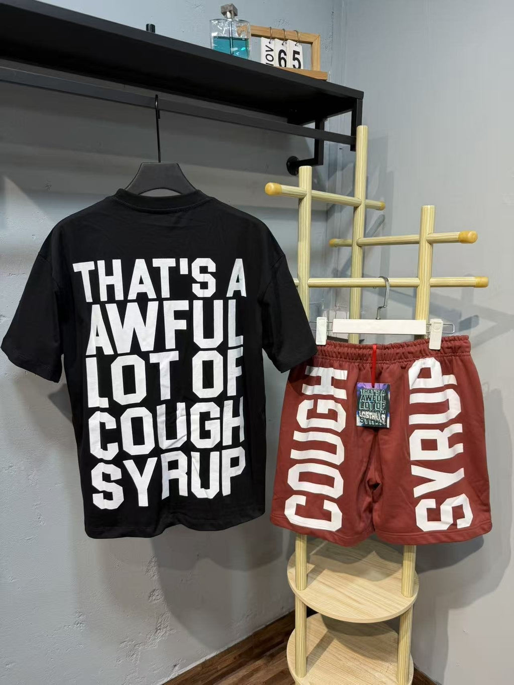 THAT'S A AWFUL LOT OF COUGH SYRUP FREE Lil Double O T-Shirt & Shorts Set