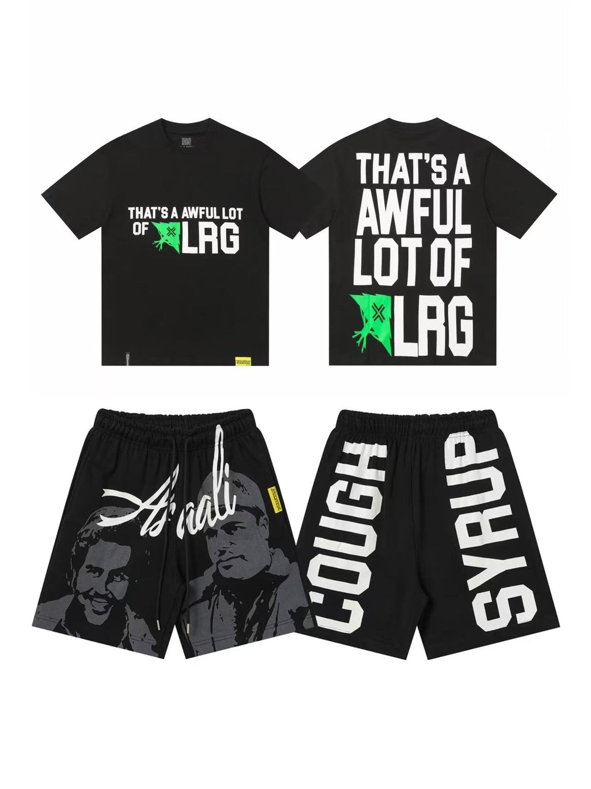 THAT'S A AWFUL LOT OF COUGH SYRUP LRG Graphic T-Shirt and Shorts Set