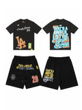 THAT'S A AWFUL LOT OF COUGH SYRUP LA Graphic Short-Sleeve Set