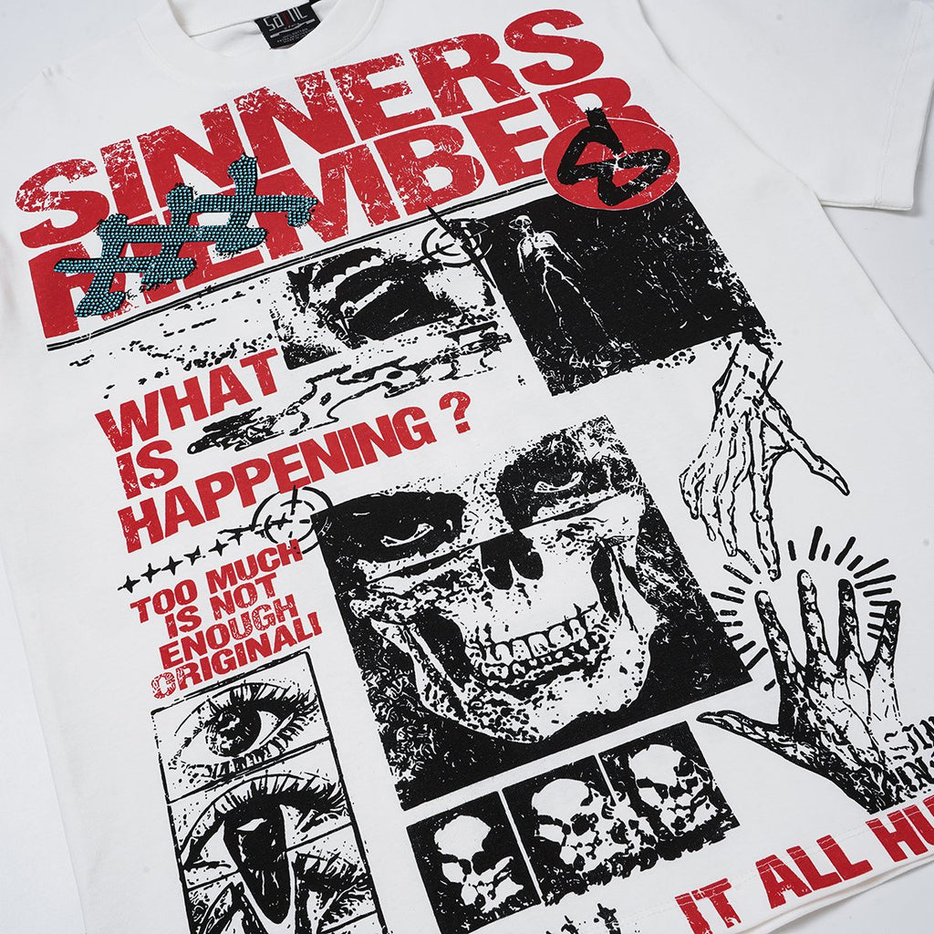 SAINT Skull Graphic Short-Sleeve T-Shirt