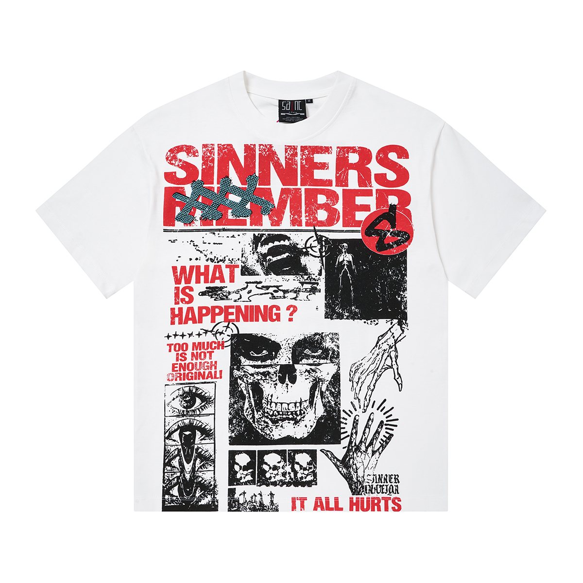 SAINT Skull Graphic Short-Sleeve T-Shirt