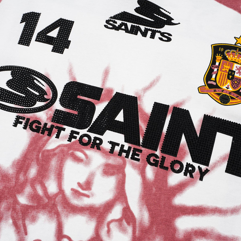 SAINT Rhinestone Number Graphic T-Shirt
