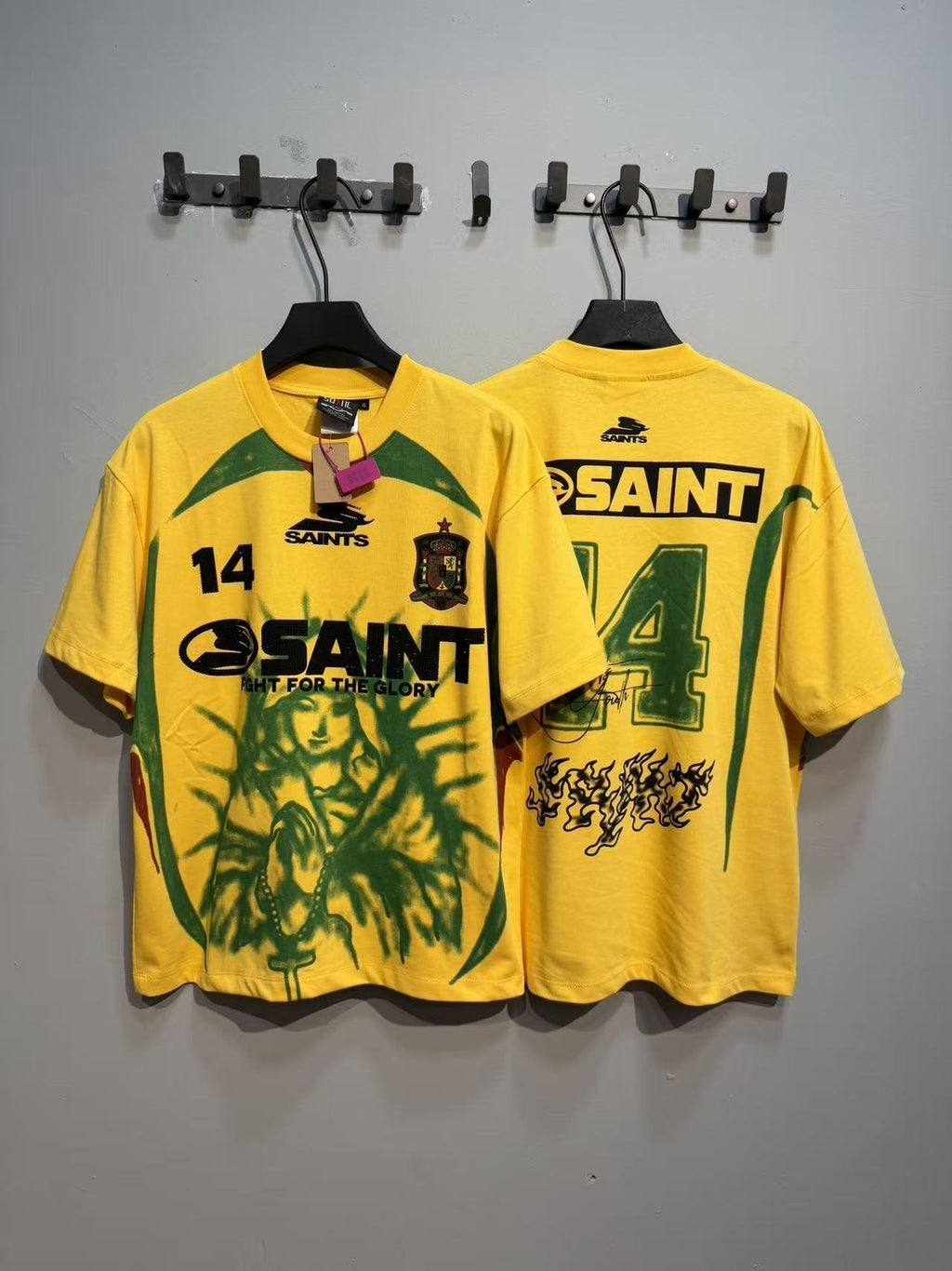 SAINT Rhinestone Number Graphic T-Shirt