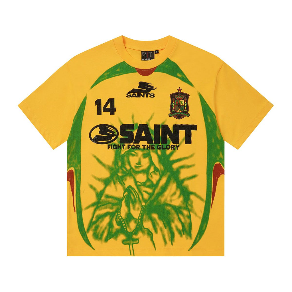 SAINT Rhinestone Number Graphic T-Shirt