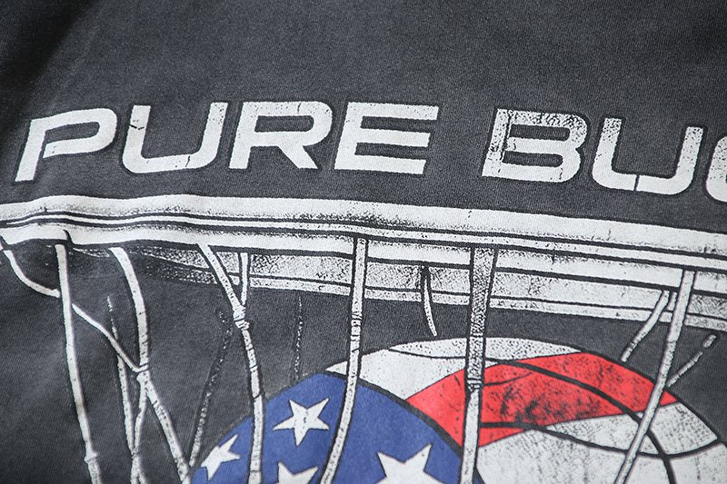 VALE USA Pure Bucket Basketball Graphic T-Shirt