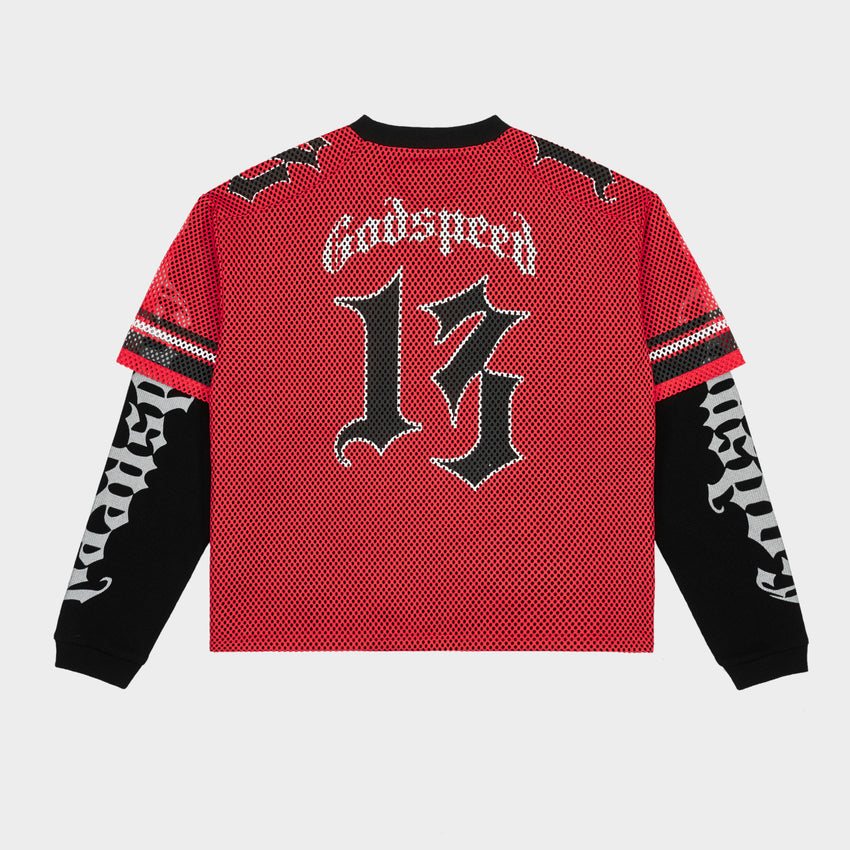 Godspeed Skull Mesh Jersey Long-Sleeve T-Shirt