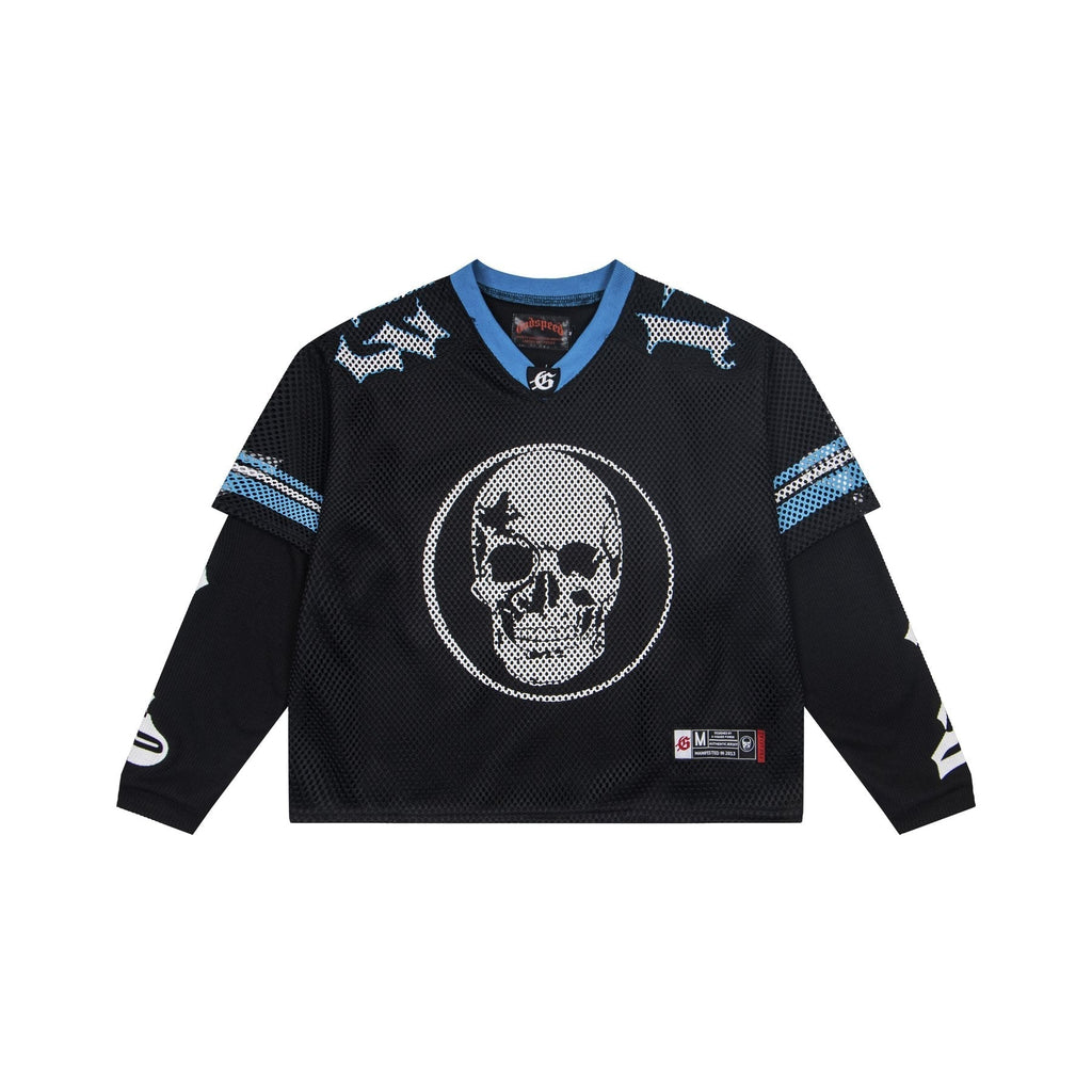 Godspeed Skull Mesh Jersey Long-Sleeve T-Shirt