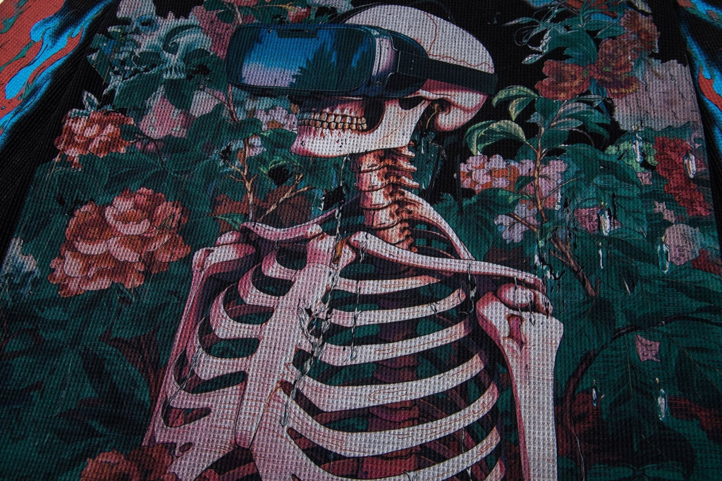 Godspeed Skeleton Floral Long-Sleeve T-Shirt