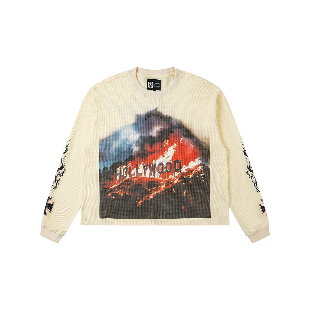 Godspeed Hollywood Graphic Waffle Long-Sleeve T-Shirt