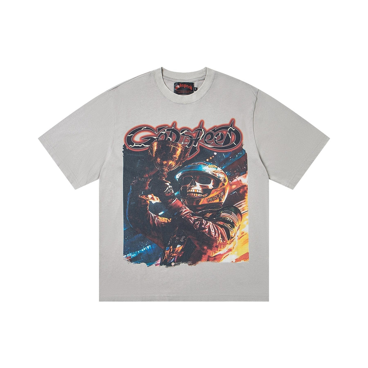 Godspeed Out of Many, One Skull Graphic T-Shirt