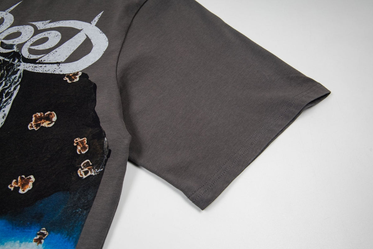 Godspeed Skull & Car Graphic Short-Sleeve T-Shirt