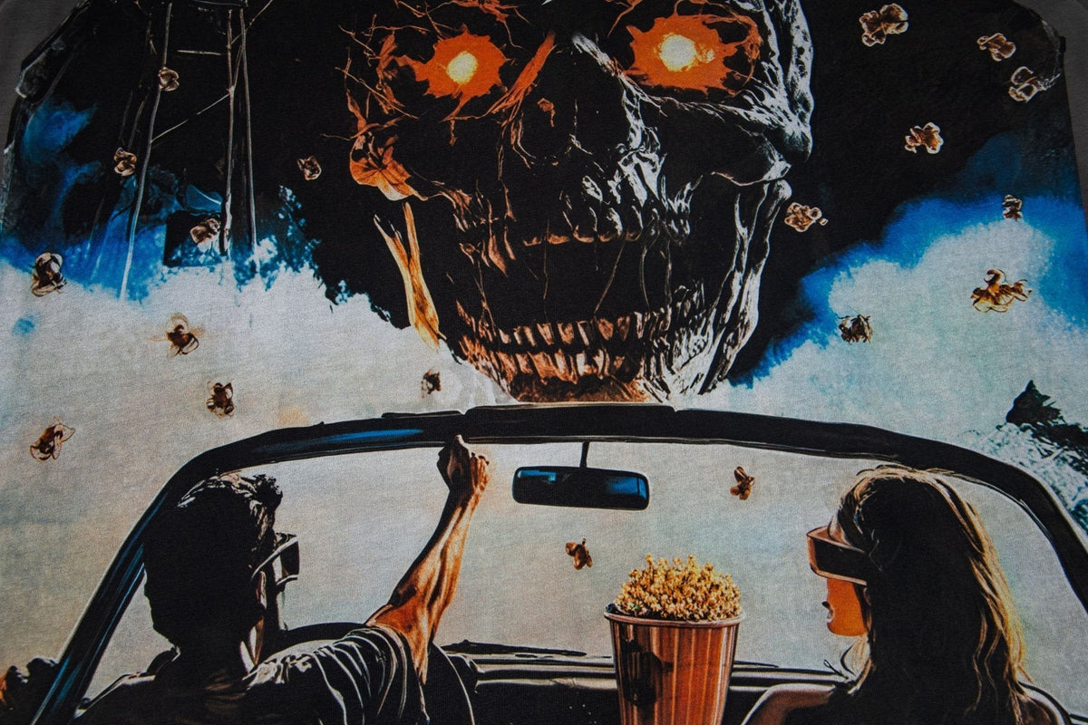 Godspeed Skull & Car Graphic Short-Sleeve T-Shirt