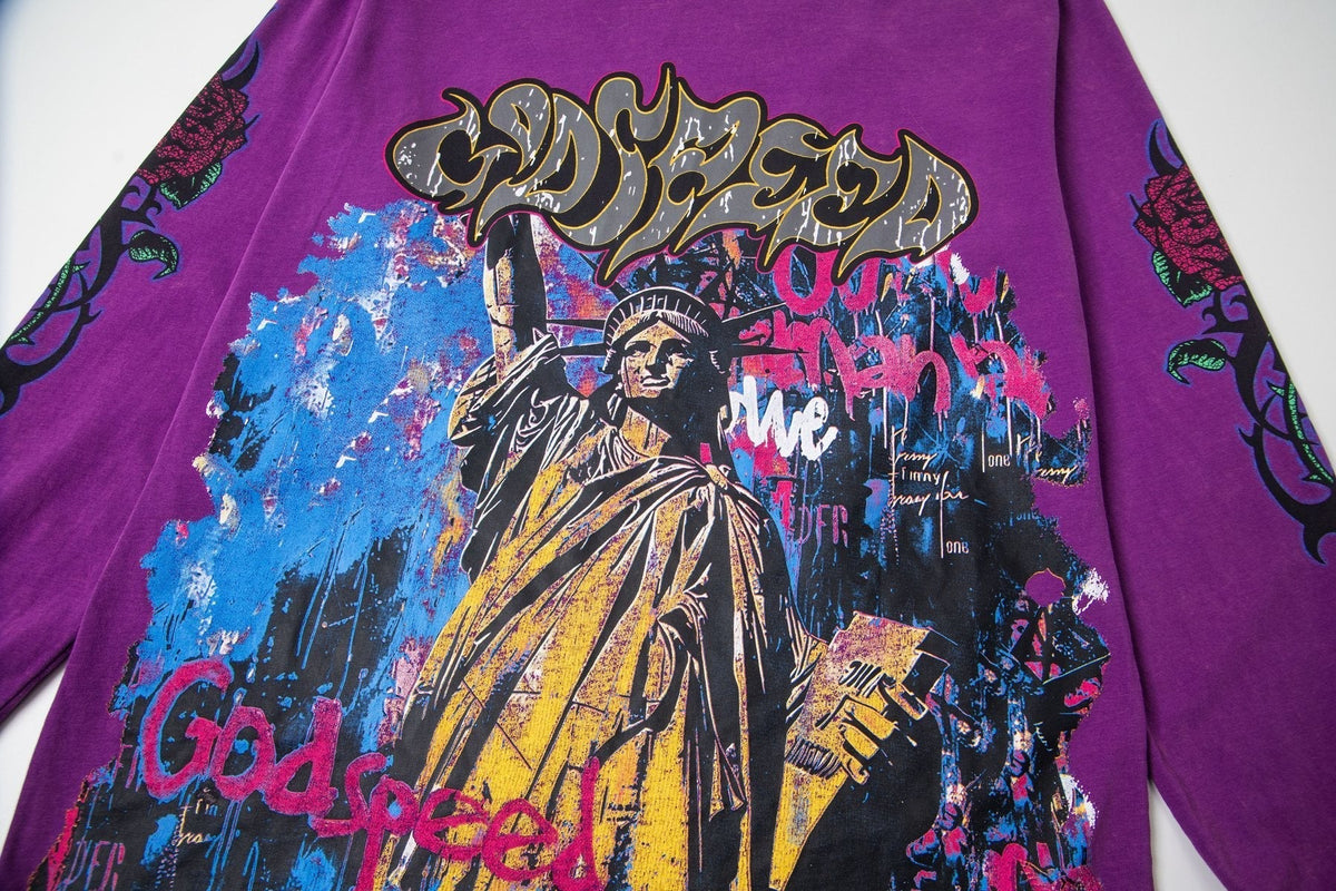 Godspeed E Pluribus Unum Graphic Long-Sleeve T-Shirt