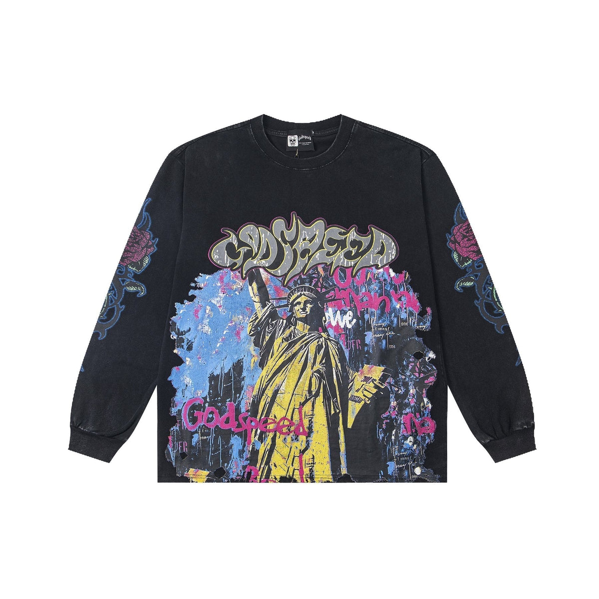Godspeed E Pluribus Unum Graphic Long-Sleeve T-Shirt