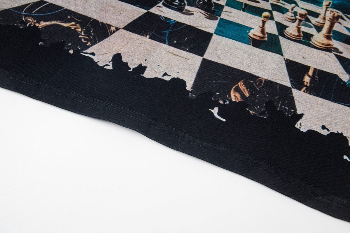Godspeed Skeleton Chess Graphic Long-Sleeve T-Shirt