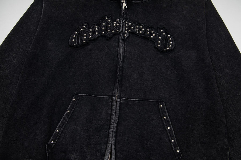 Godspeed Rhinestone-Style Zip Hoodie
