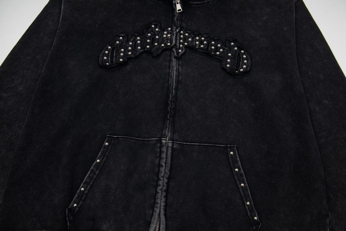 Godspeed Rhinestone-Style Zip Hoodie