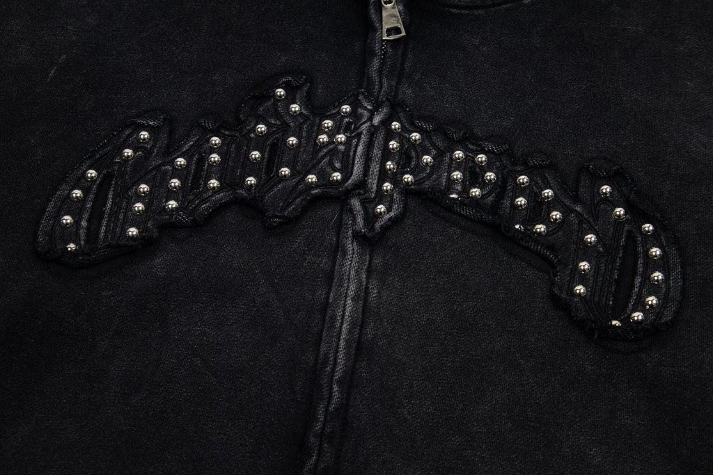 Godspeed Rhinestone-Style Zip Hoodie