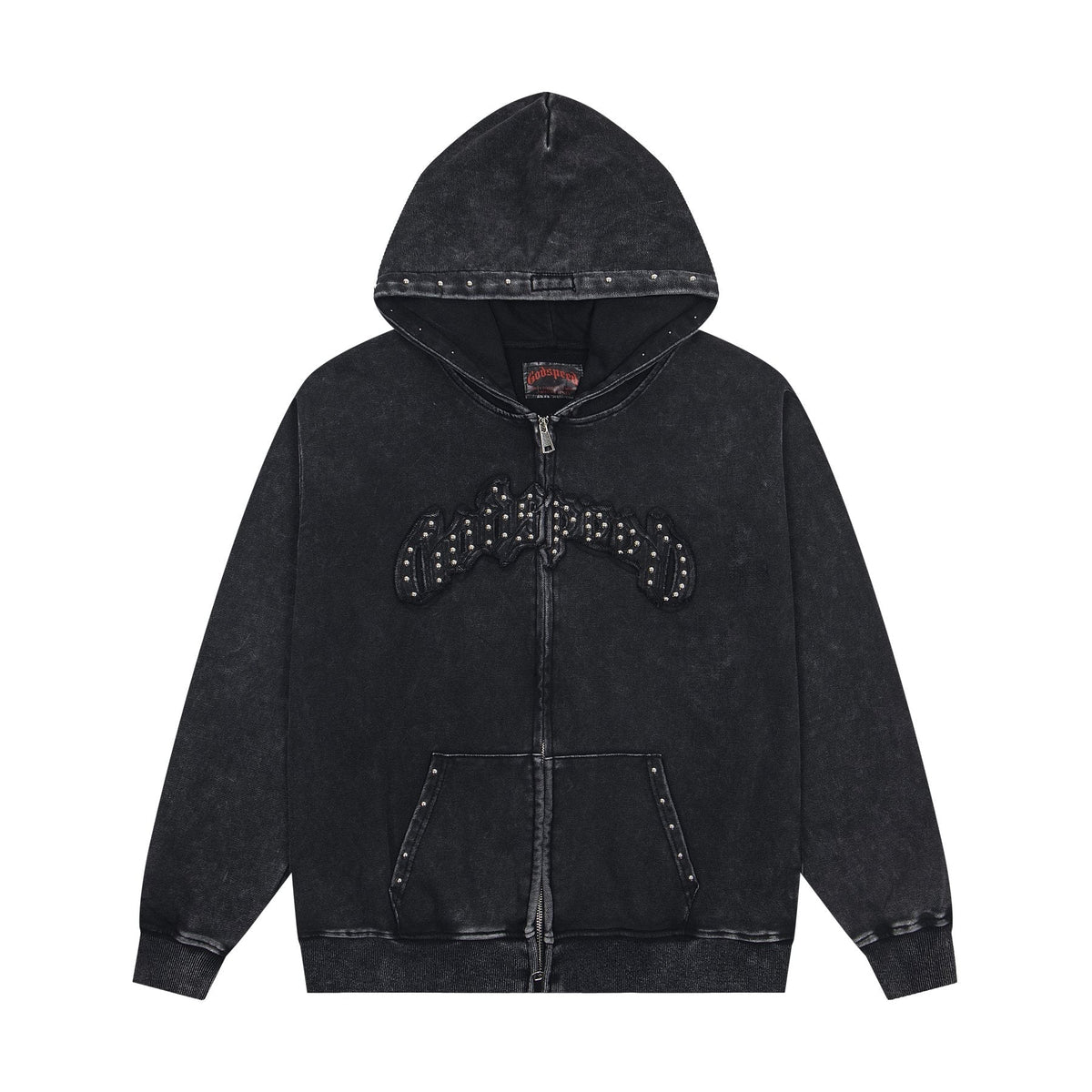 Godspeed Rhinestone-Style Zip Hoodie