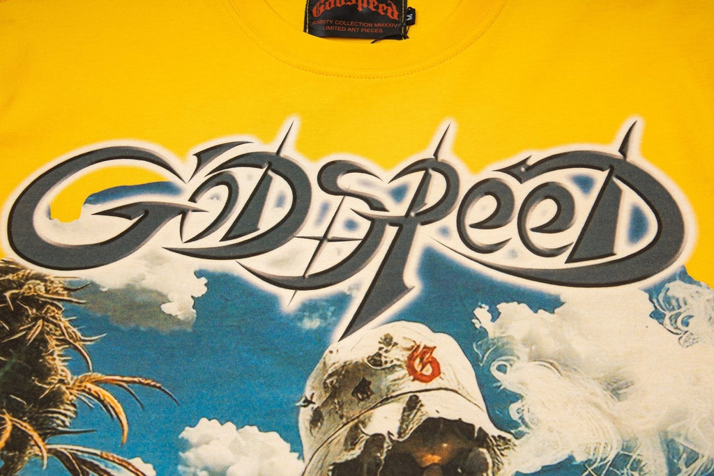 Godspeed It's Legalized Skeleton Palm Graphic T-Shirt