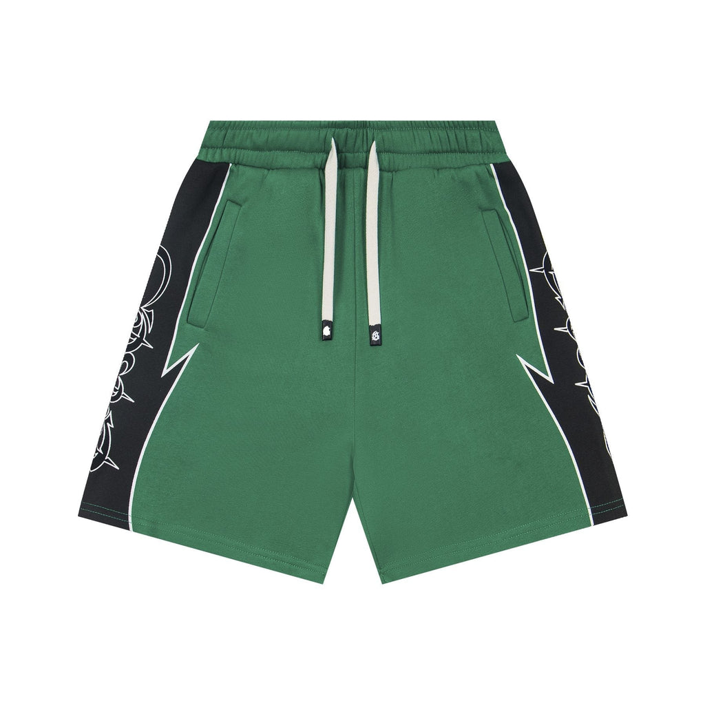 Godspeed Printed Side-Panel Drawstring Shorts