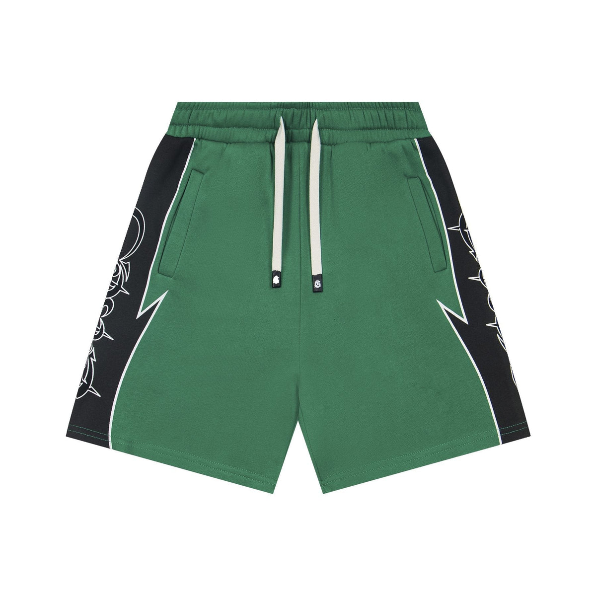 Godspeed Printed Side-Panel Drawstring Shorts