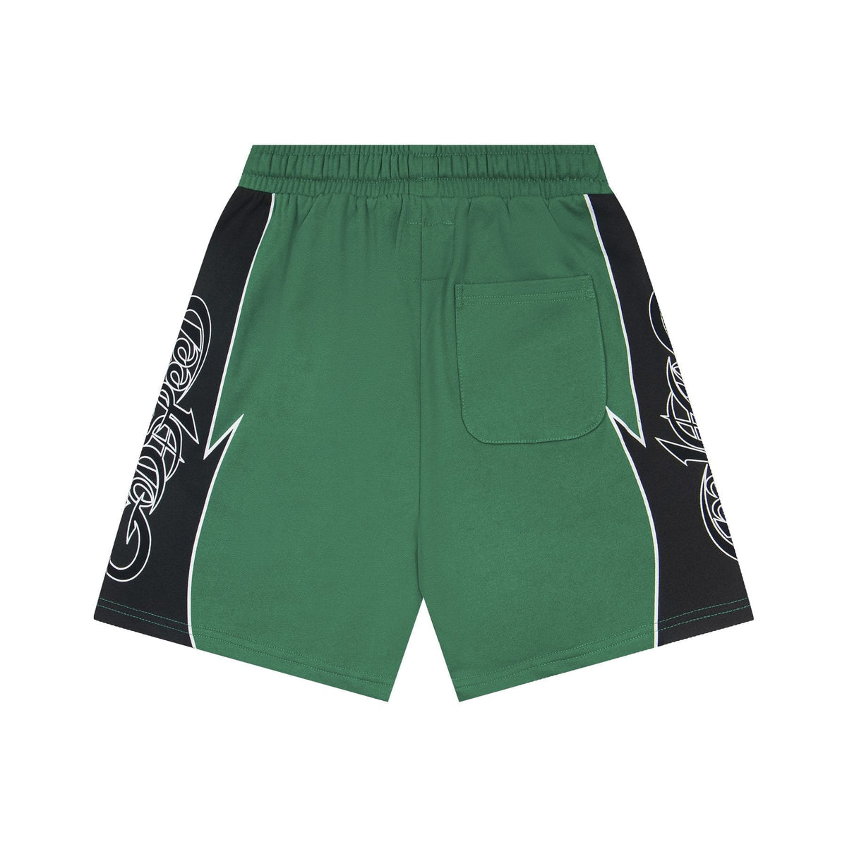 Godspeed Printed Side-Panel Drawstring Shorts