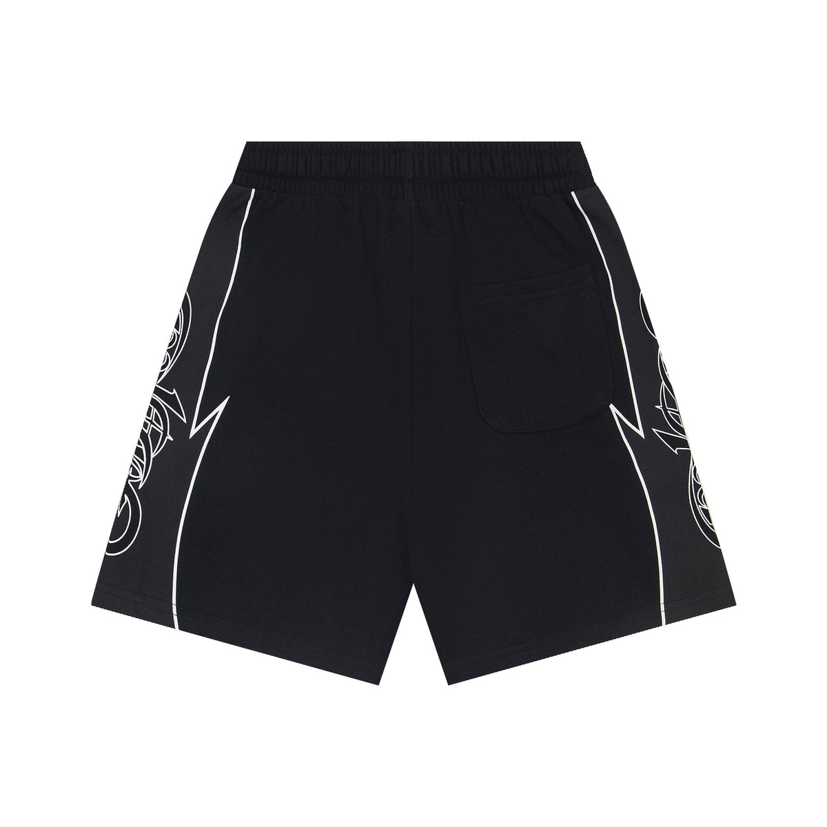 Godspeed Printed Side-Panel Drawstring Shorts