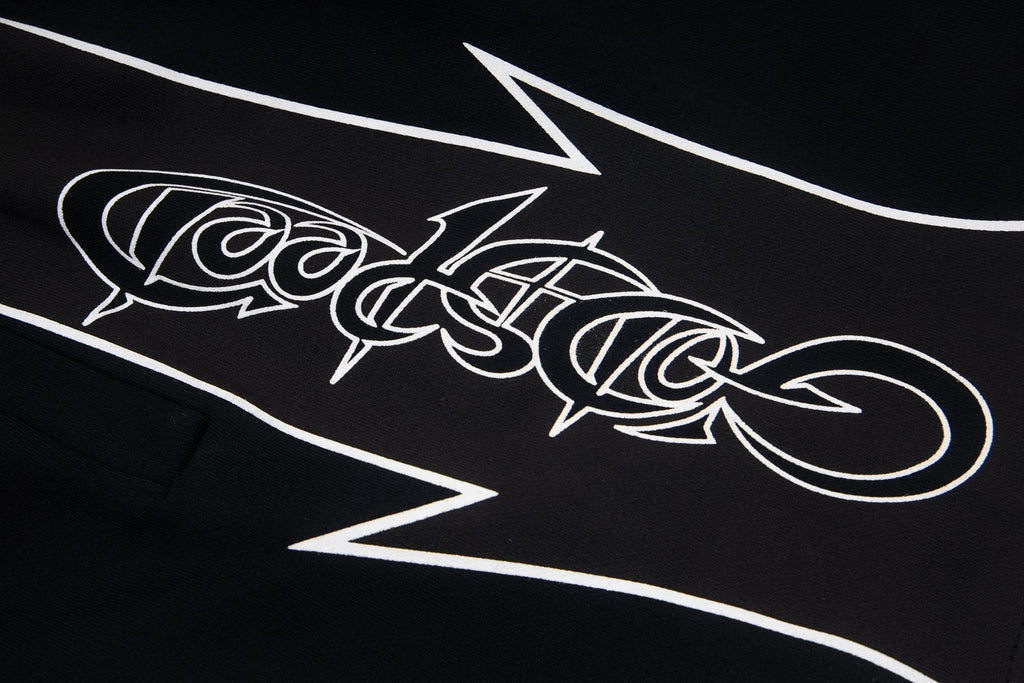 Godspeed Printed Side-Panel Drawstring Shorts