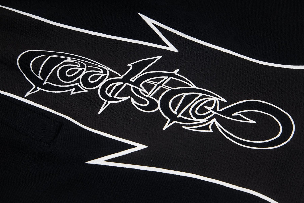 Godspeed Printed Side-Panel Drawstring Shorts