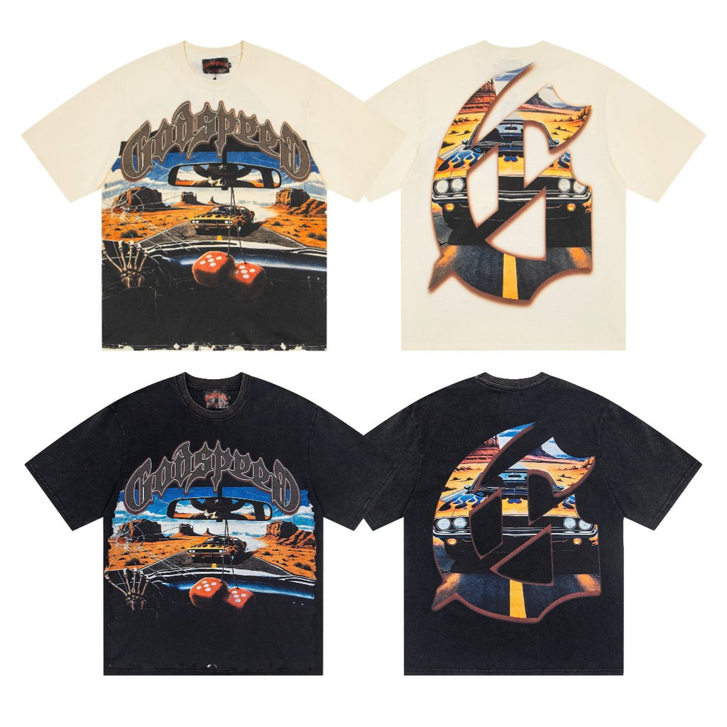 Godspeed Car & Dice Graphic T-Shirt