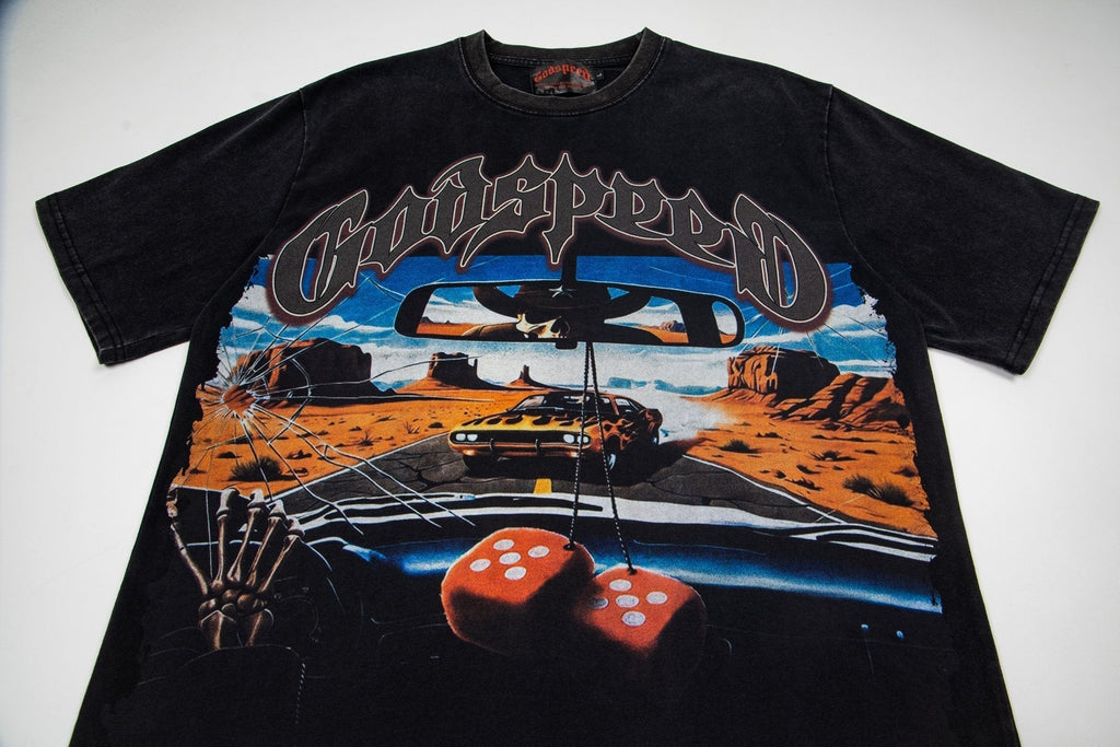 Godspeed Car & Dice Graphic T-Shirt