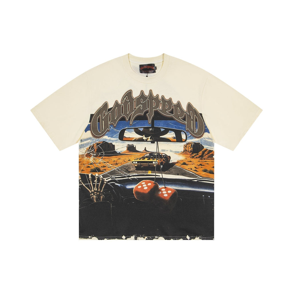 Godspeed Car & Dice Graphic T-Shirt